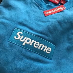 Fw18 Supreme Box logo crewneck